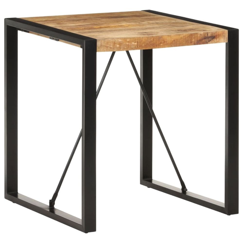 Petromila vidaXL Jedálenský stôl 70x70x75 cm, surový mangový masív